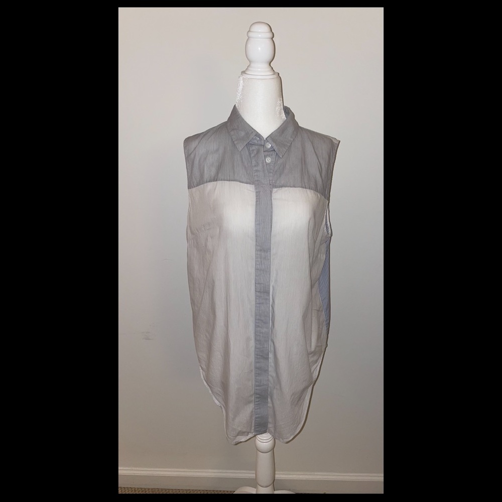 Phillip Lim Sleeveless Button-Front Blouse